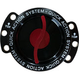 Quick Action Fuel Tank Cap System Black Red Motorcycle Accessory New