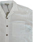 River Island Men's White Check Button Up Shirt UK XL Short Sleeve Casual Top