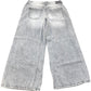 River Island Wide Leg Jeans Grey Denim Casual Loose Fit