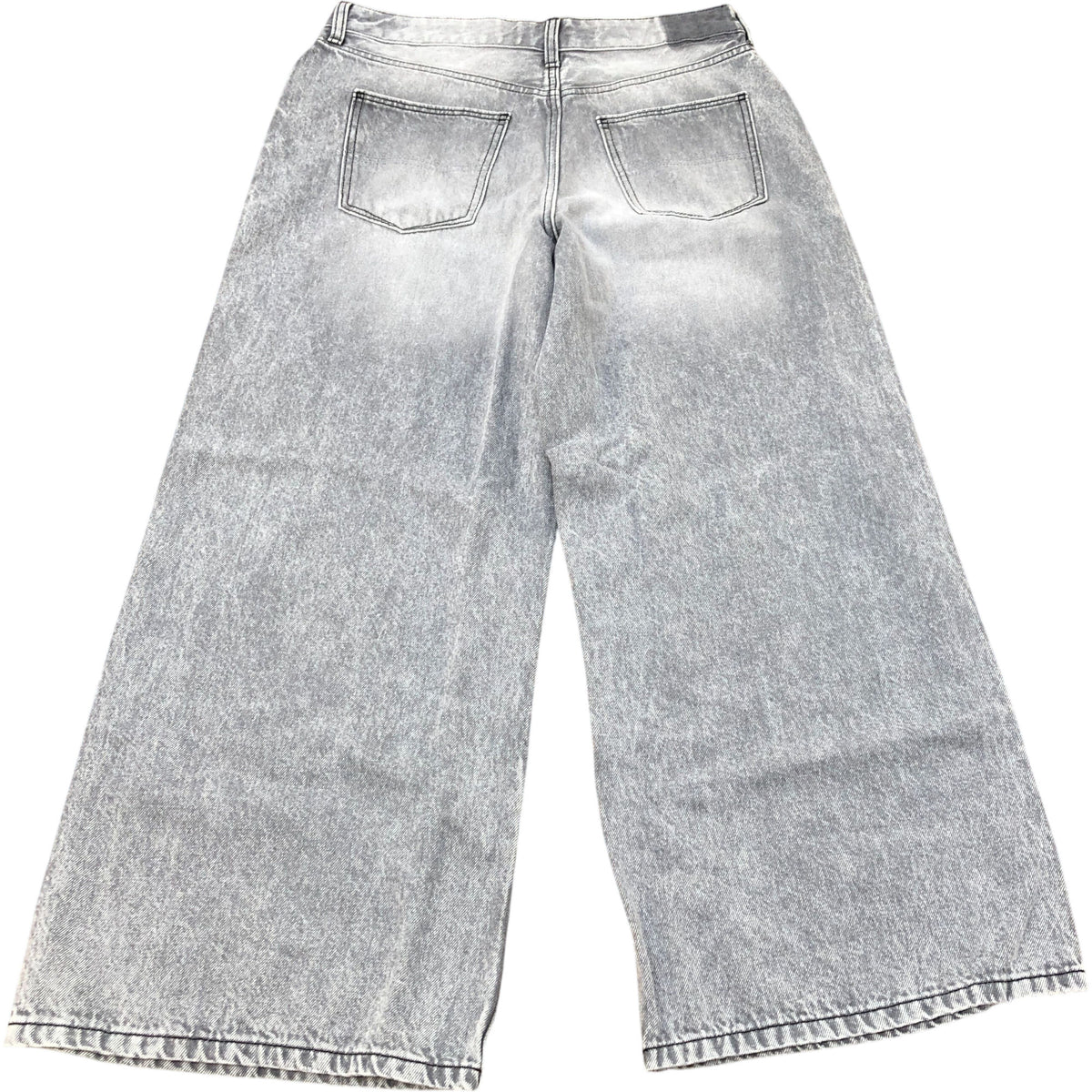 River Island Wide Leg Jeans Grey Denim Casual Loose Fit