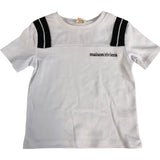 River Island Maison Riviera Boys T-Shirt White Cotton Short Sleeve Top