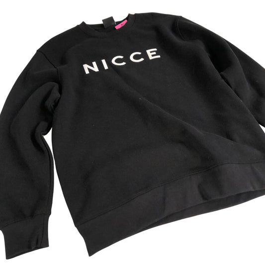 Black Sweatshirt NICCE Men's Casual Pullover Size Large