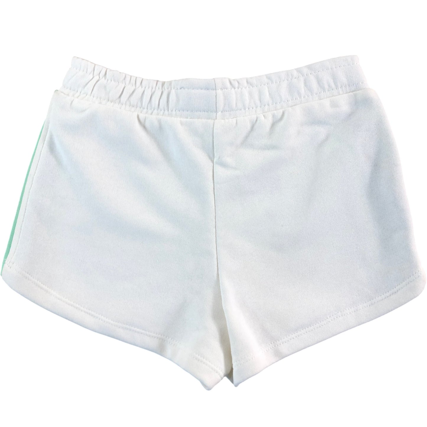 RIVER ISLAND Girls Activewear Shorts Size 5-6 Years White Black Green Stripe