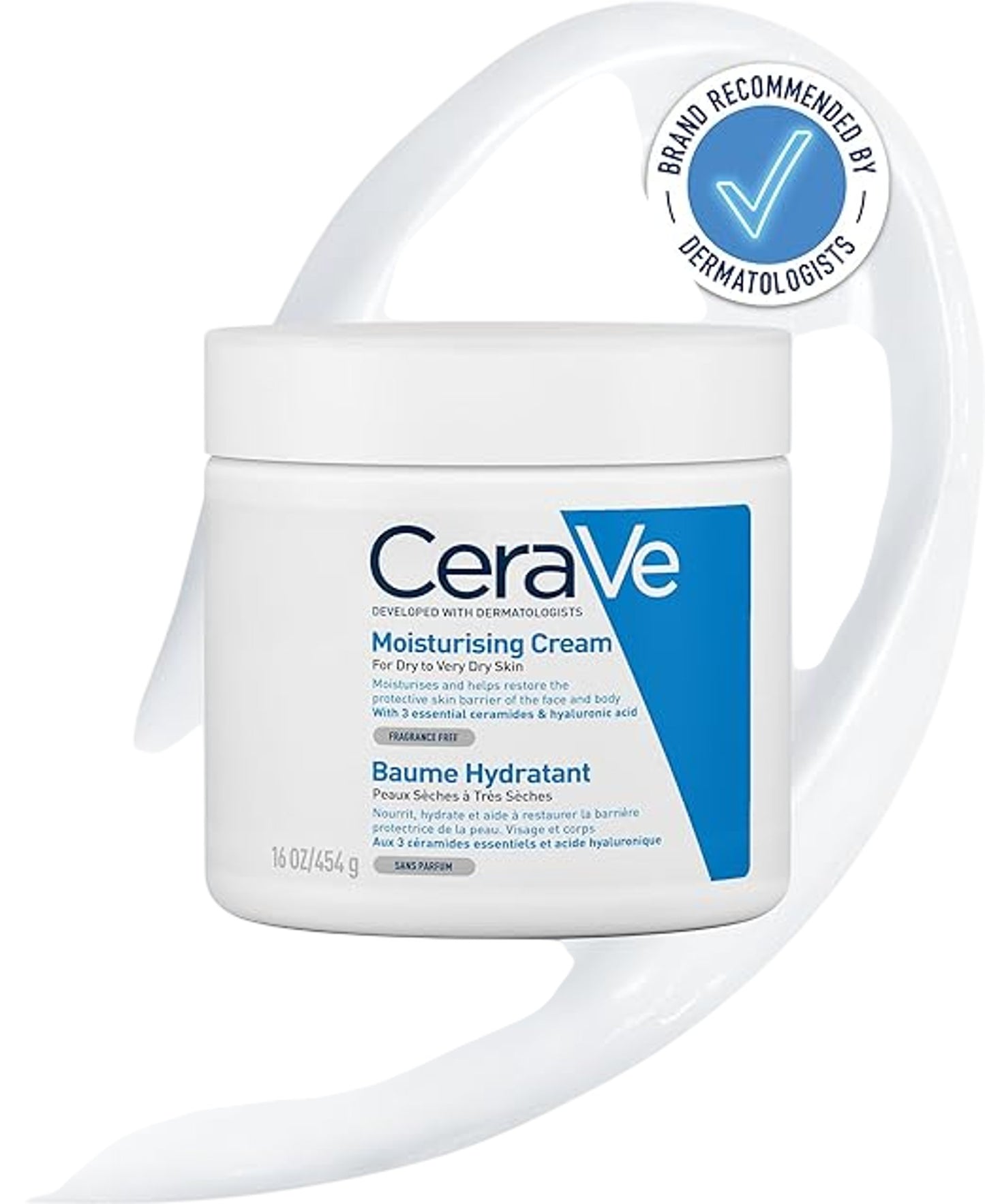 CERAVE Moisturising Cream 454g Hydrating Cream For Dry Very Dry Skin