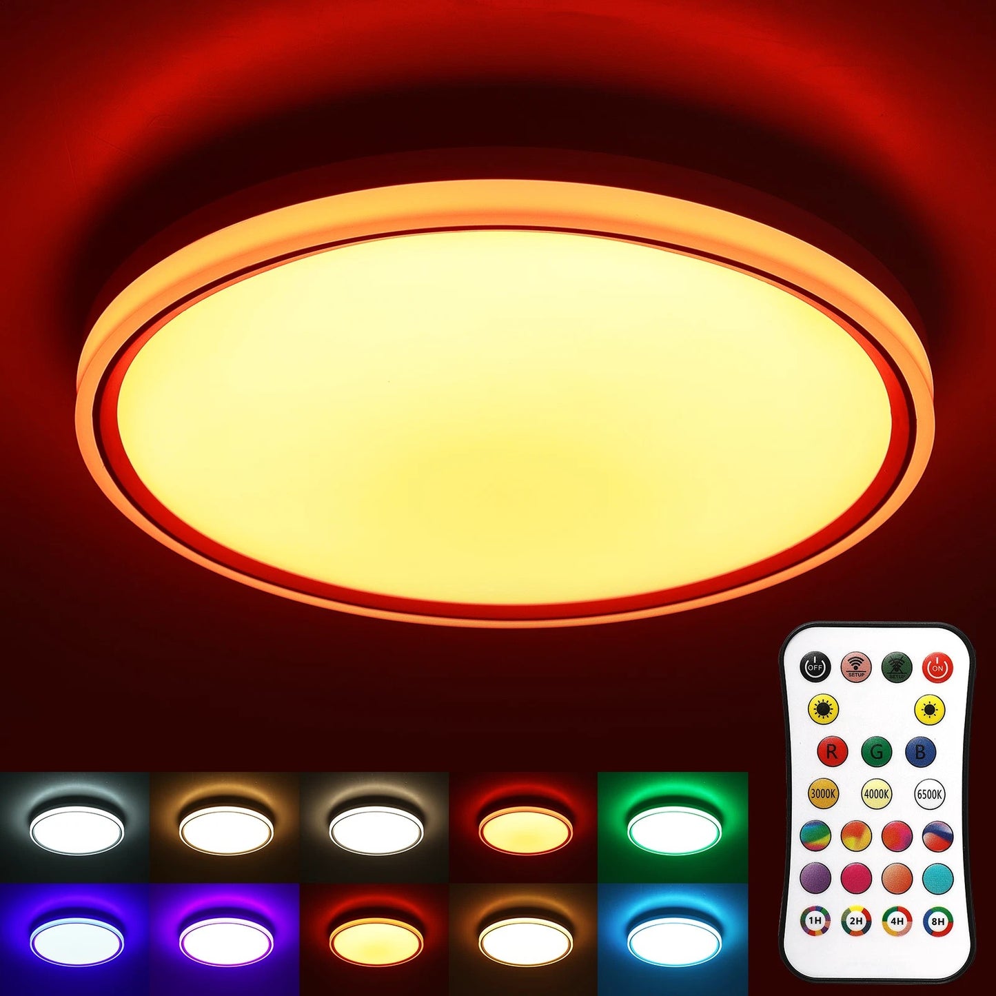 YiLaie LED Ceiling Light EL-CLB-30 30CM 24W RGB Energy Efficient Lighting