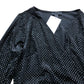 Long Sleeve Wrap Dress UK14 Women's Black Sparkle