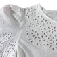 Boden White Short Sleeve Broderie Top - Size 10