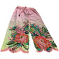 River Island M Floral Wide Leg Trousers UK M Women's Cotton Floral Pink