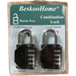 BeskooHome Combination Locks Set of 10 Hassle Free Code Setting Gap Shackle