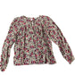 River Island Floral Print Blouse Girls 9-10 Years Long Sleeve Casual Top