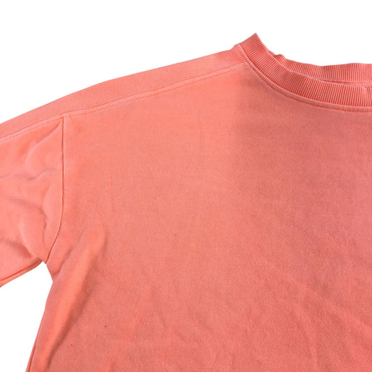 Women's Coral Short Sleeve Cropped Sweater Top