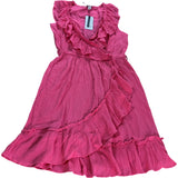River Island Pink Ruffle Wrap Dress UK6 Women's