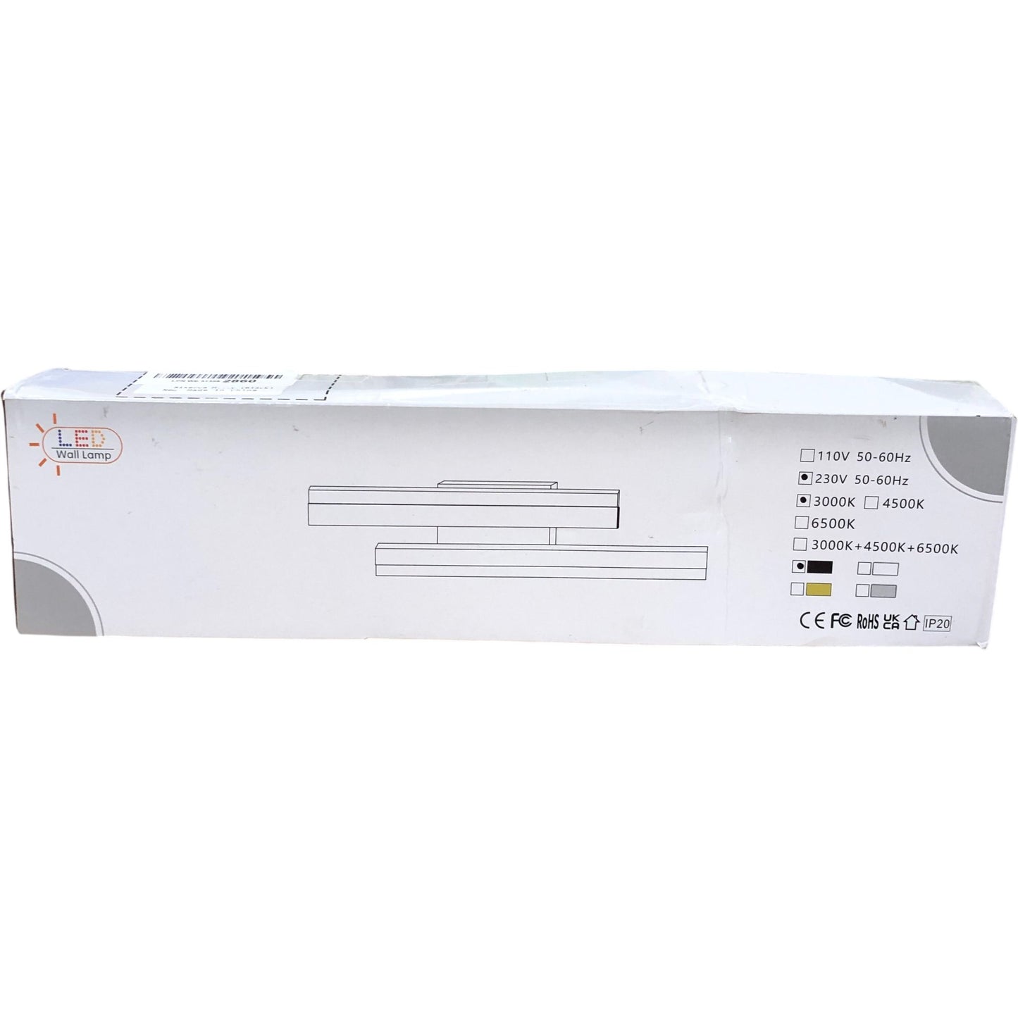 LED Wall Lamp Riserva Ceiling Light New Black Energy Efficient 3000K - 6500K