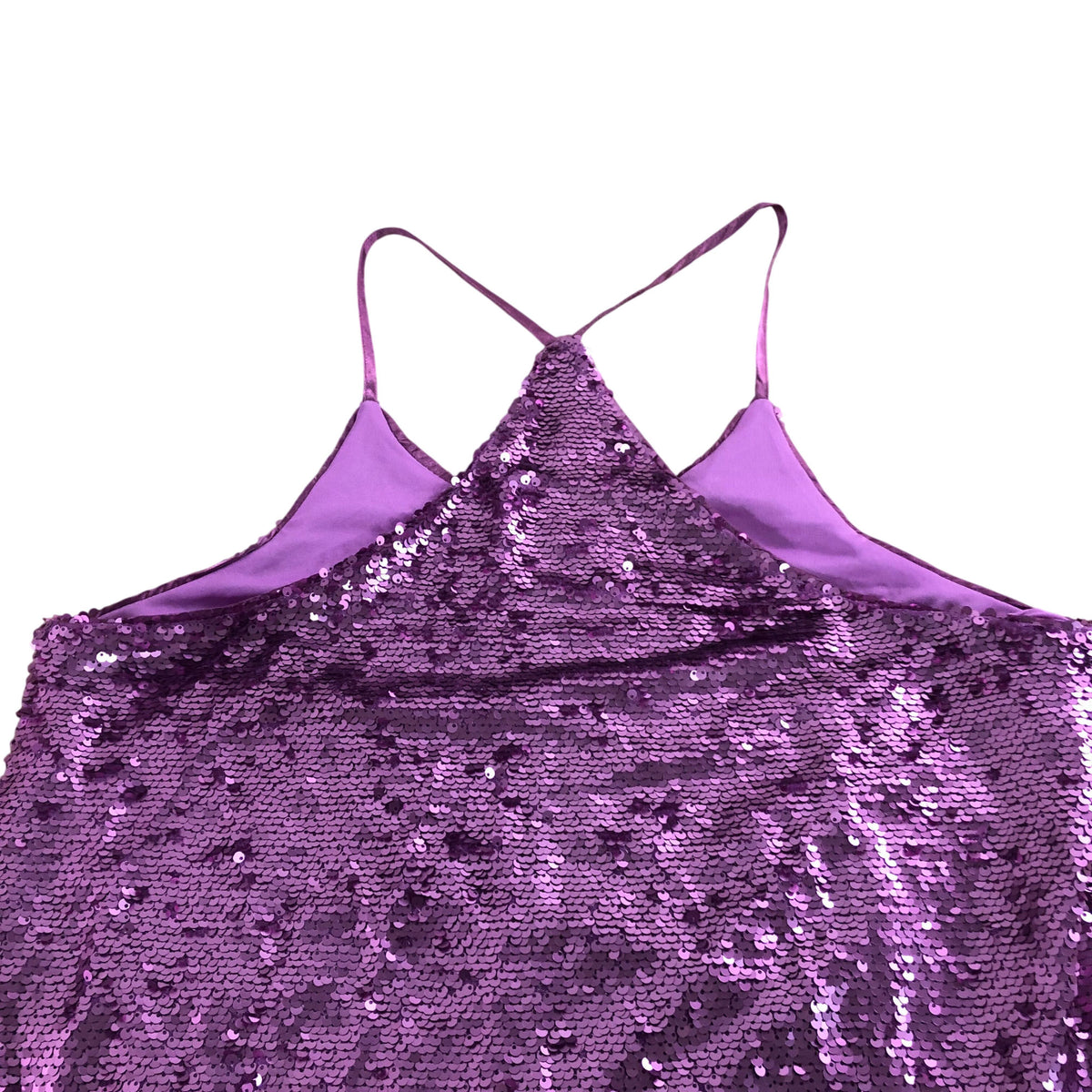 Dancing Leopard Sequin Dress Size 14 Women's Purple Sparkly Sleeveless