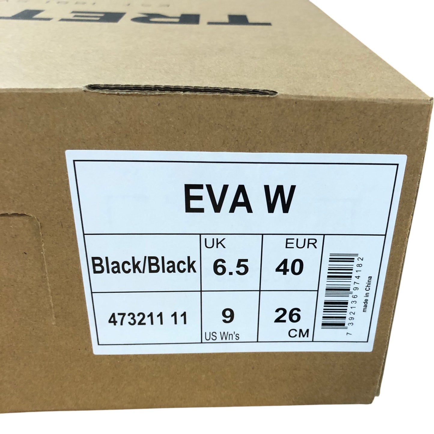 Tretorn EVA W 6.5 Women's Black Rubber Chelsea Boots Warm Lining Waterproof