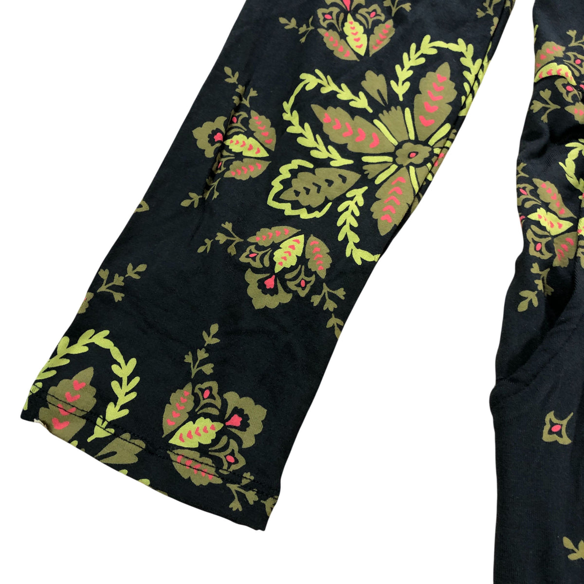 Tallie Eco Vero Jersey Dress UK8 Women's Black Floral Long Sleeve