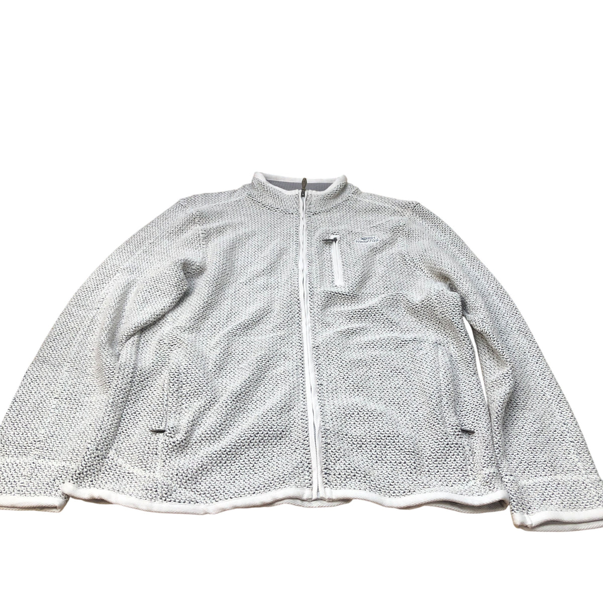 Weird Fish Organic Cotton Jacket Men's Zip Front Lightweight Grey Style XL