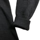 Mads Norgaard Wool Klemens Zip Knit Jumper M Men's Black Zip Sweater