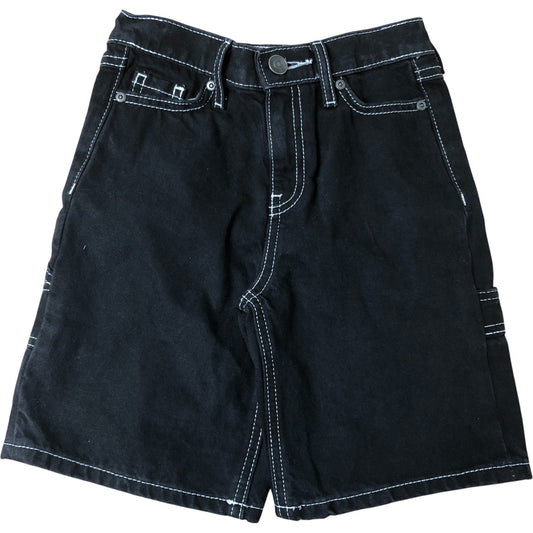 River Island Boys Denim Shorts 5-6 Years Black Cargo Style