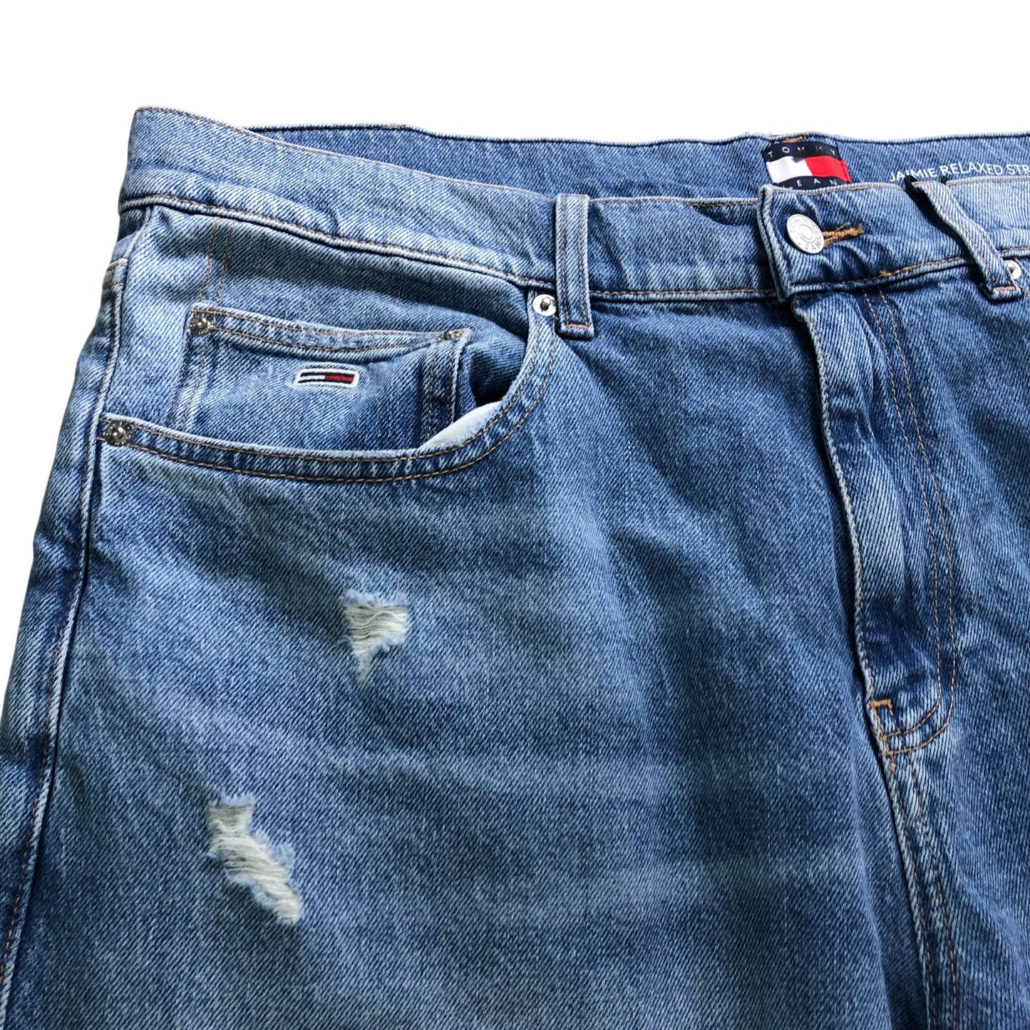 Tommy Jeans Relaxed Straight Jeans W36 L32 Men's Light Blue