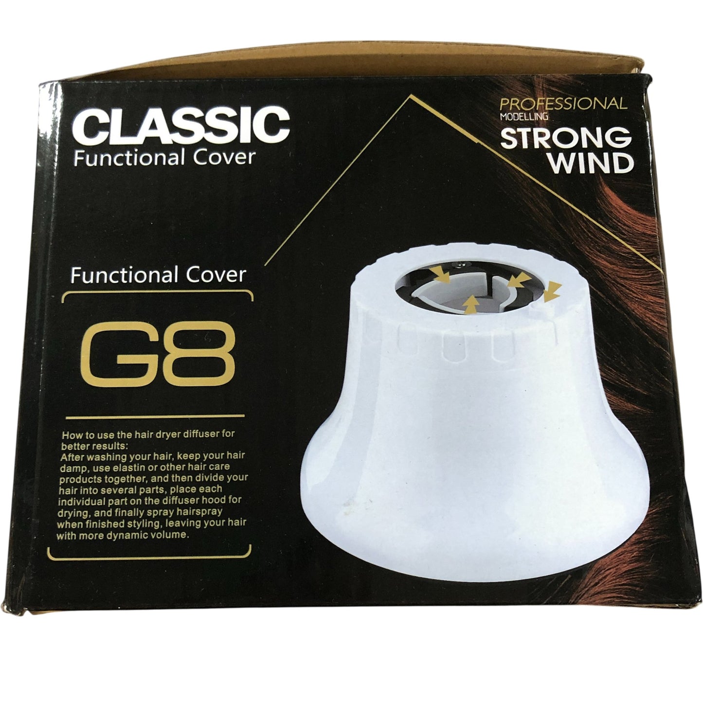 Classic G8 Hair Dryer Diffuser Strong Wind Functional Cover New Style