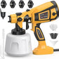 NEW 1000W WET PAINT SPRAYER With 4 Nozzles Adjustable Flow Control 3 Patterns
