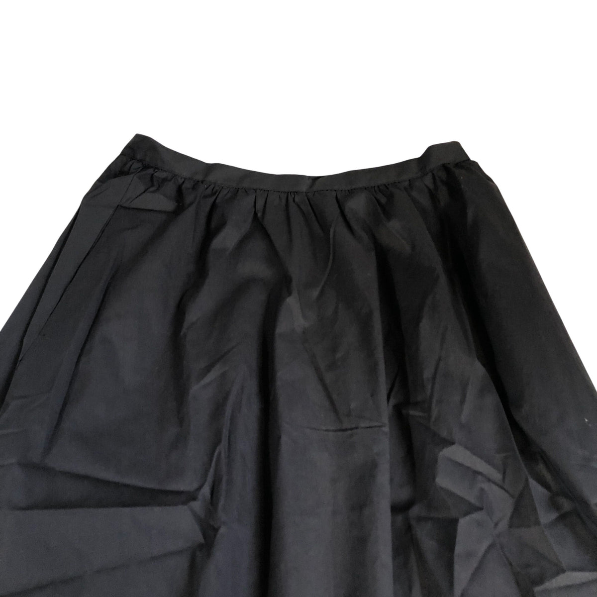 River Island Women's Black Flared Pleated Style Soft Polyester Cotton Blend