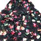 Baukjen Floral Maxi Dress UK10 Women's Black 100 Viscose Ruffle Design