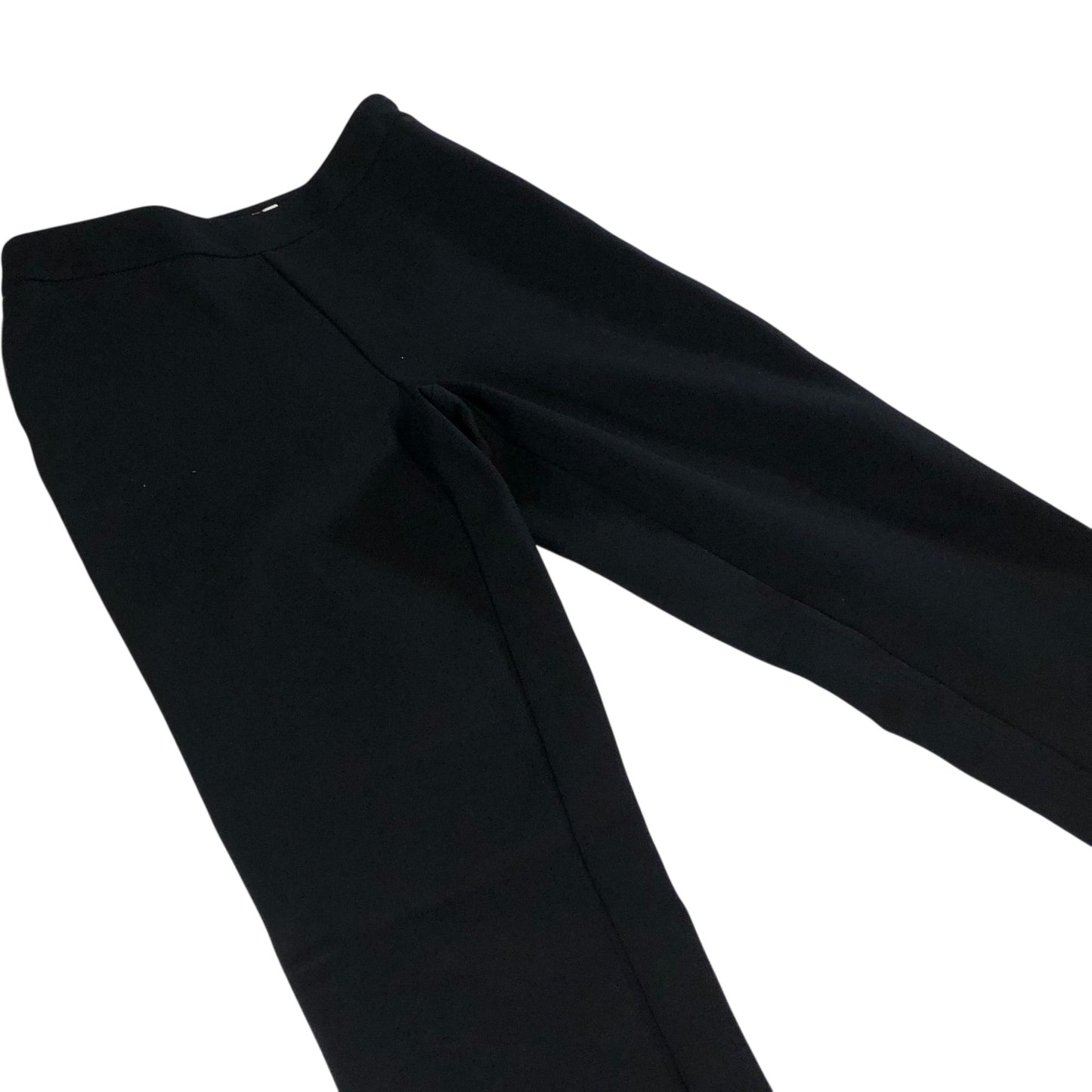 Women's Black Trousers Slim Fit Panel Design UK8