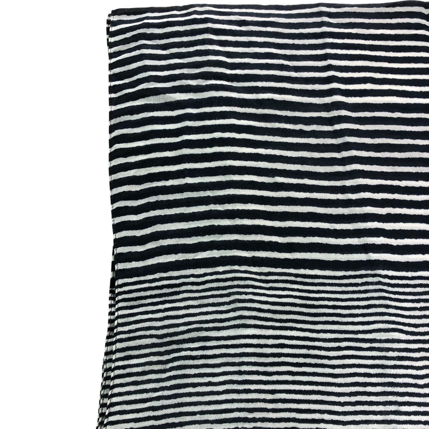 Weird Fish Salma Navy Scarf Striped Pattern
