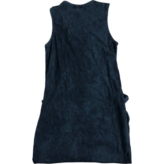 River Island Girls Black Sleeveless Dress UK9 10 Years with Tie Front Detail