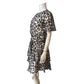 Friends Like These Women's Size 16 Leopard Print Dress Short Sleeve Tiered