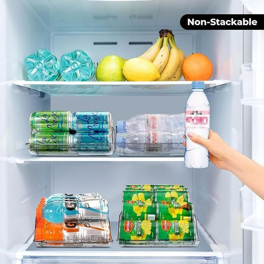 BingoHive Adjustable Fridge Organiser Home Storage Solution Pack of Two