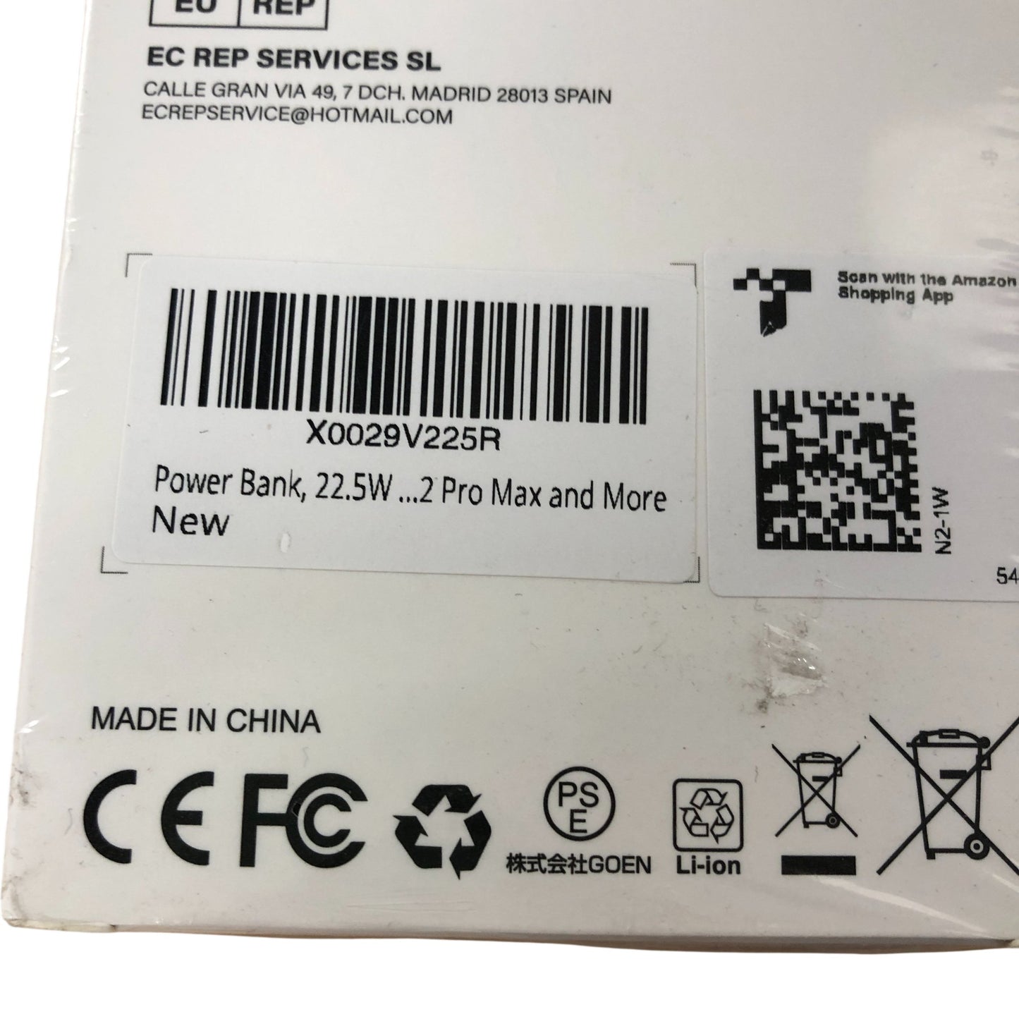 Portable Charger Ultra Thin 10000mAh 22.5W Power Bank for Mobile Devices