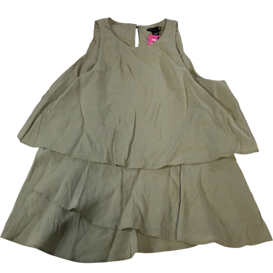 River Island Tiered Dress UK8 Women's Layered Modal Blend Olive Green