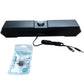 LENRUE G11 Computer Speaker USB AUX Volume Control RGB Lights Black