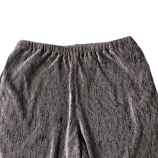 Women's Trousers Size 12 Brown Wide Leg Stretchy Fabric