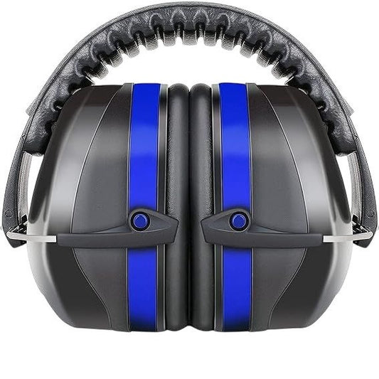 YANKUIRUI Ear Defenders Noise Cancelling Earmuffs NRR32dB SNR34dB Blue Model