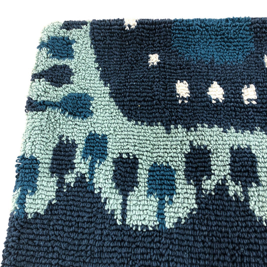 Blue Cotton Rich Loop Cushion Cover 40 x 65cm