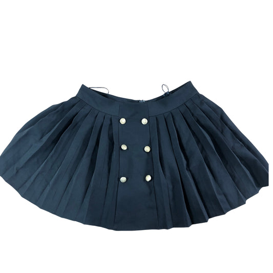 River Island Black Pleated Skirt UK12 Women's Stylish Knee Length Fashion