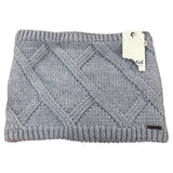 Weird Fish Lakeblu Cable Knit Snood Blue Women