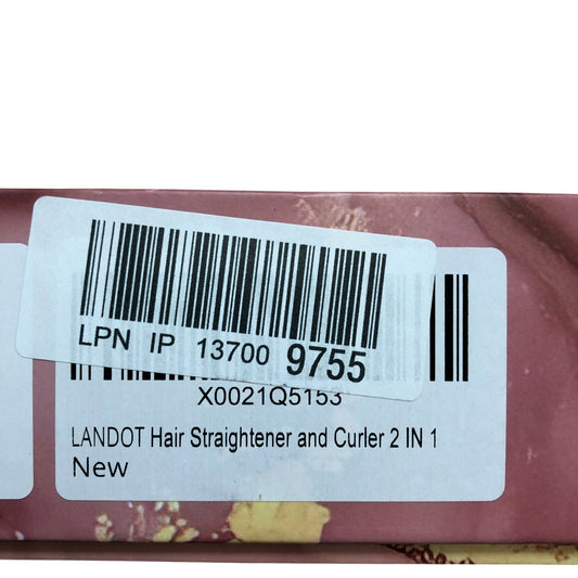 Landot Hair Straightener and Curler Model HS168 2 in 1 Styling Tool