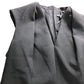 River Island UK16 Women's Black Sleeveless Dress V Neck Zip Fastening
