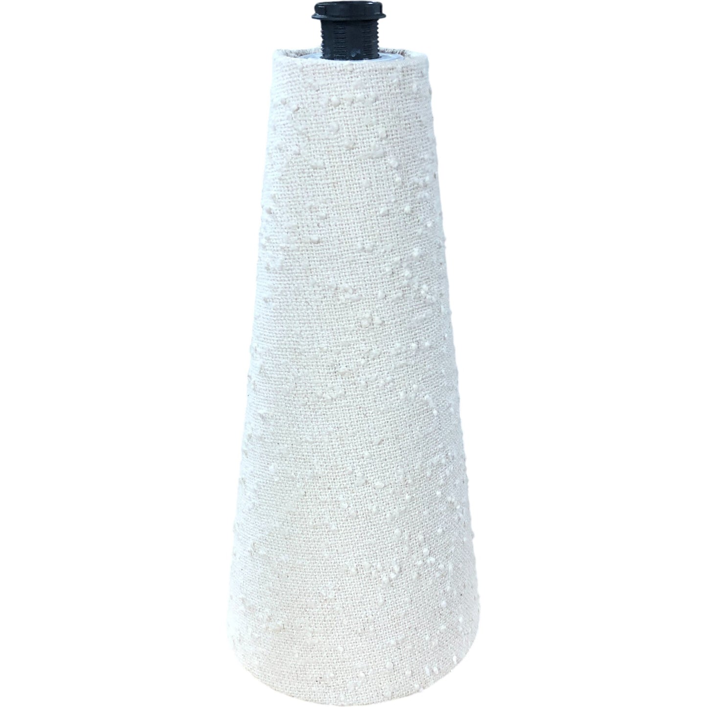 Modern Table Lamp White Fabric Cone Shade E14 Max 40W Stylish Lighting 13" Tall