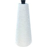 Modern Table Lamp White Fabric Cone Shade E14 Max 40W Stylish Lighting 13" Tall