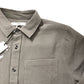 River Island Waffle Shirt L Men's Pale Khaki Casual Top Long Sleeve Button Up