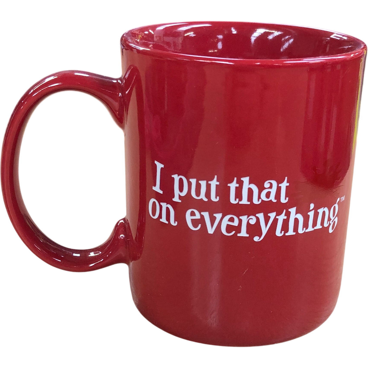 Frank's RedHot Mug I Put That On Everything Red Ceramic Drinkware
