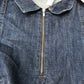 Baukjen Denim Dress UK Size 12 Women's Long Sleeve Tiered Organic Cotton Zip Up