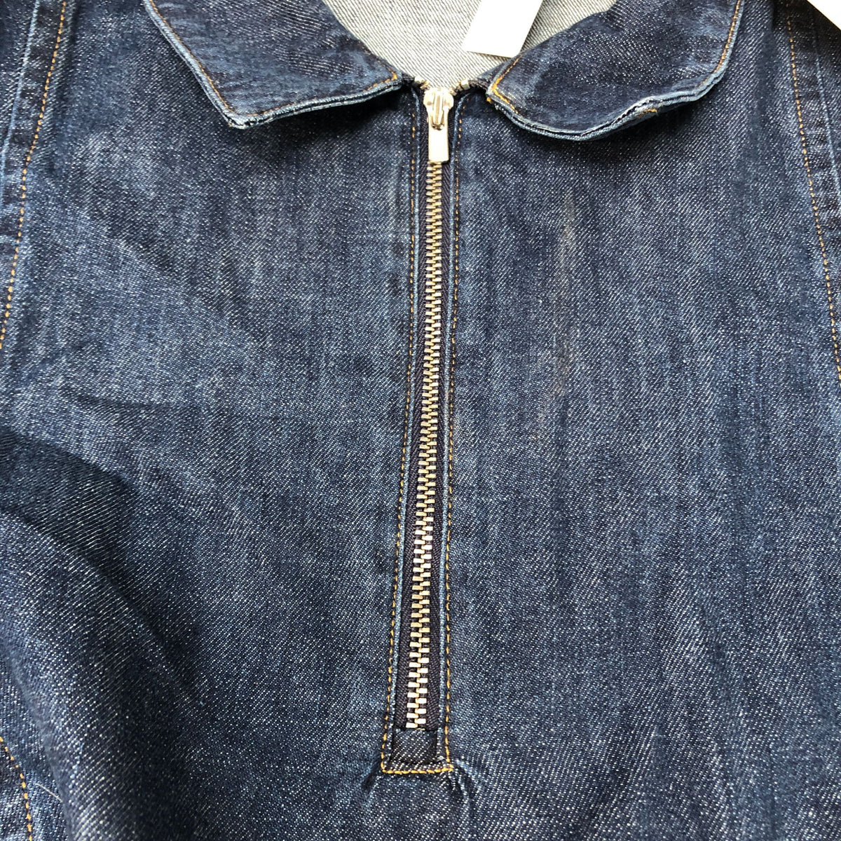 Baukjen Denim Dress UK Size 12 Women's Long Sleeve Tiered Organic Cotton Zip Up
