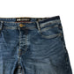 Crosshatch Barbeck 36S Men's Slim Fit Jeans Dark Wash Denim Cotton